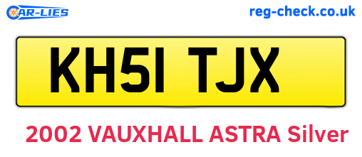 KH51TJX are the vehicle registration plates.
