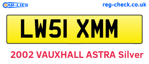 LW51XMM are the vehicle registration plates.