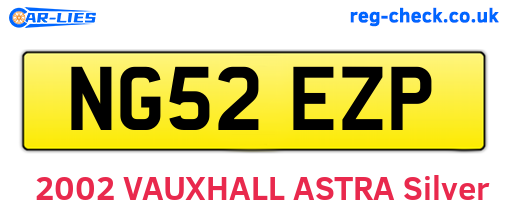 NG52EZP are the vehicle registration plates.
