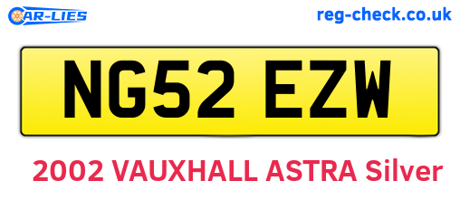 NG52EZW are the vehicle registration plates.