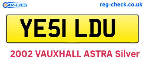 YE51LDU are the vehicle registration plates.