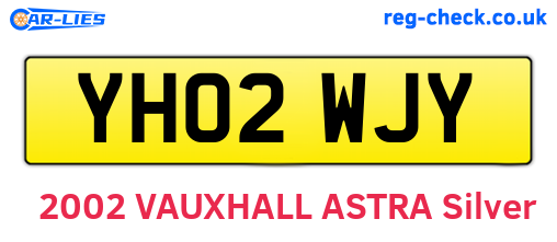 YH02WJY are the vehicle registration plates.