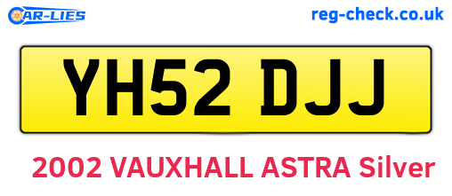 YH52DJJ are the vehicle registration plates.