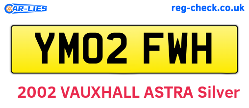 YM02FWH are the vehicle registration plates.