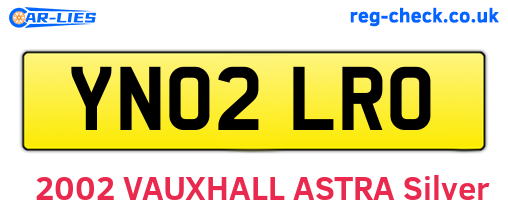 YN02LRO are the vehicle registration plates.