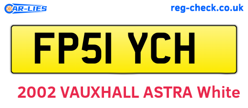 FP51YCH are the vehicle registration plates.