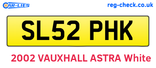 SL52PHK are the vehicle registration plates.