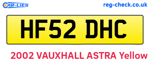 HF52DHC are the vehicle registration plates.