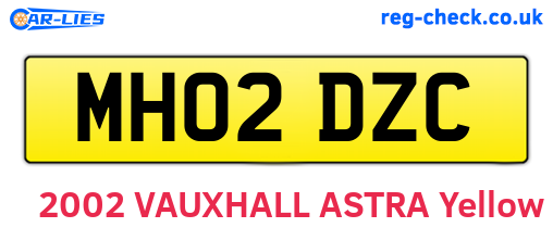 MH02DZC are the vehicle registration plates.
