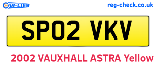 SP02VKV are the vehicle registration plates.