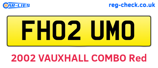 FH02UMO are the vehicle registration plates.