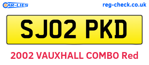 SJ02PKD are the vehicle registration plates.