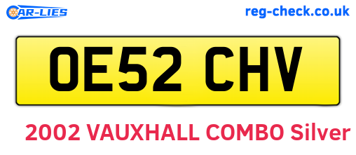 OE52CHV are the vehicle registration plates.