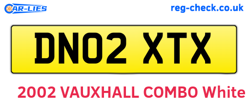 DN02XTX are the vehicle registration plates.