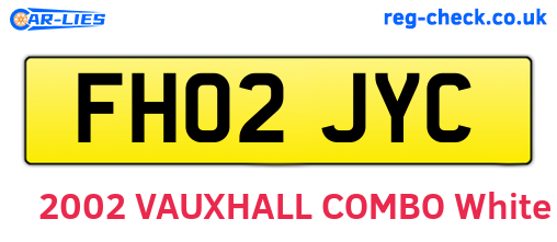 FH02JYC are the vehicle registration plates.