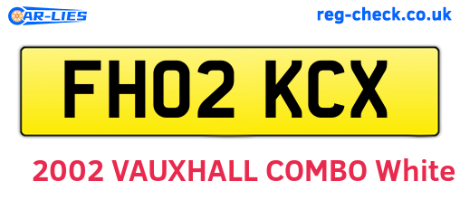 FH02KCX are the vehicle registration plates.