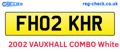 FH02KHR are the vehicle registration plates.
