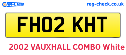 FH02KHT are the vehicle registration plates.