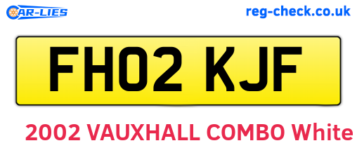 FH02KJF are the vehicle registration plates.
