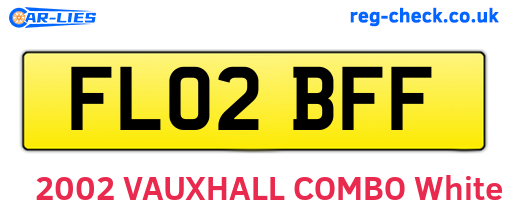 FL02BFF are the vehicle registration plates.