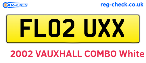 FL02UXX are the vehicle registration plates.