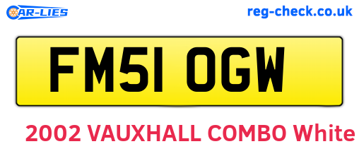 FM51OGW are the vehicle registration plates.