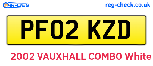 PF02KZD are the vehicle registration plates.