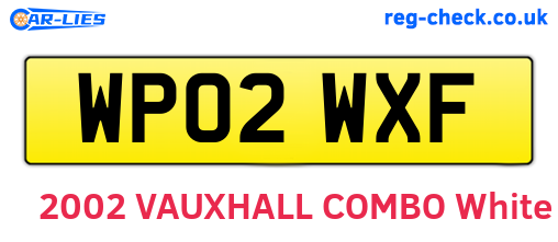 WP02WXF are the vehicle registration plates.