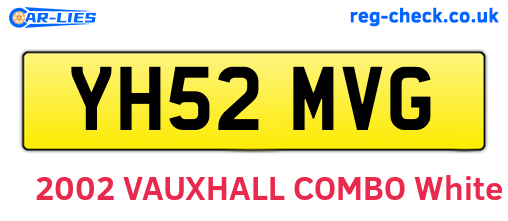 YH52MVG are the vehicle registration plates.