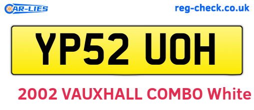 YP52UOH are the vehicle registration plates.