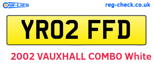 YR02FFD are the vehicle registration plates.