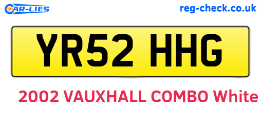 YR52HHG are the vehicle registration plates.