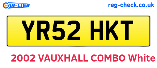 YR52HKT are the vehicle registration plates.