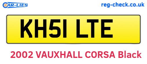 KH51LTE are the vehicle registration plates.