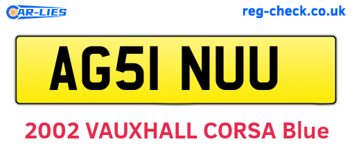 AG51NUU are the vehicle registration plates.