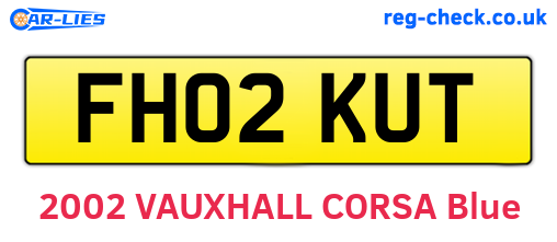FH02KUT are the vehicle registration plates.