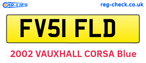 FV51FLD are the vehicle registration plates.
