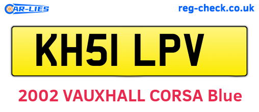 KH51LPV are the vehicle registration plates.