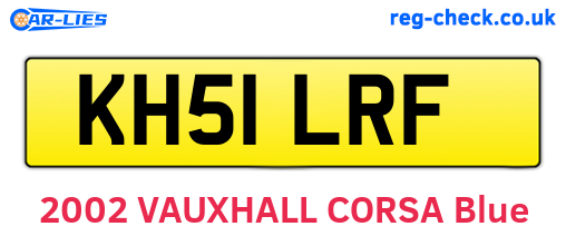 KH51LRF are the vehicle registration plates.