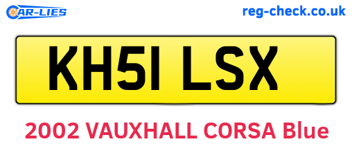 KH51LSX are the vehicle registration plates.
