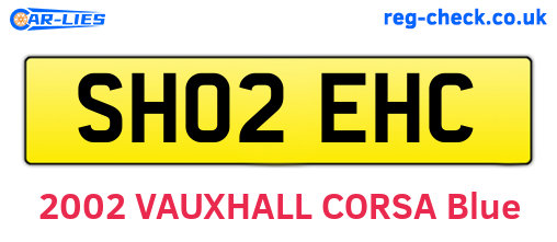 SH02EHC are the vehicle registration plates.