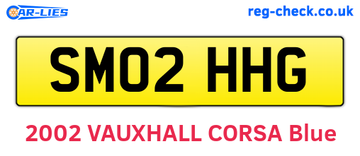 SM02HHG are the vehicle registration plates.