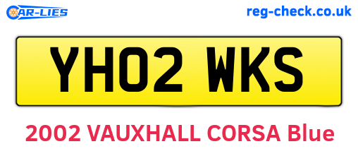 YH02WKS are the vehicle registration plates.