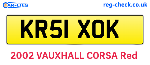 KR51XOK are the vehicle registration plates.