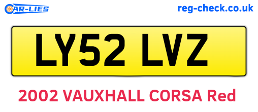 LY52LVZ are the vehicle registration plates.