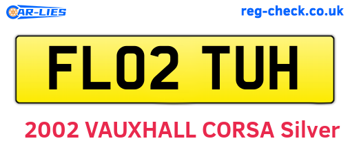 FL02TUH are the vehicle registration plates.