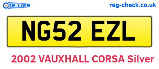 NG52EZL are the vehicle registration plates.