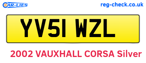 YV51WZL are the vehicle registration plates.