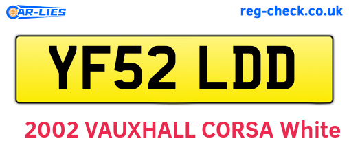 YF52LDD are the vehicle registration plates.