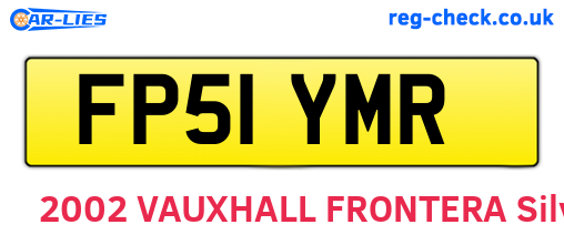 FP51YMR are the vehicle registration plates.
